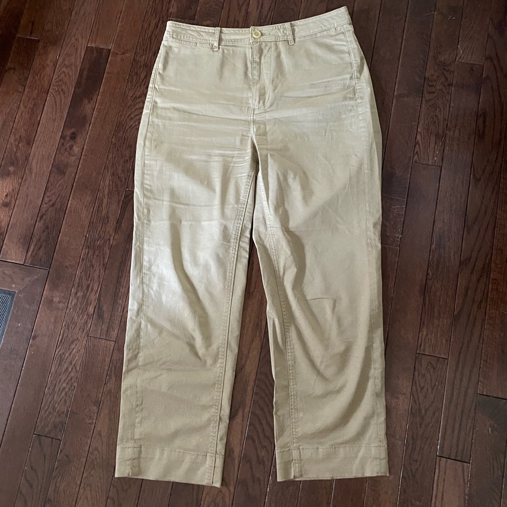 High-Waist Casual Pants | KHAKI
